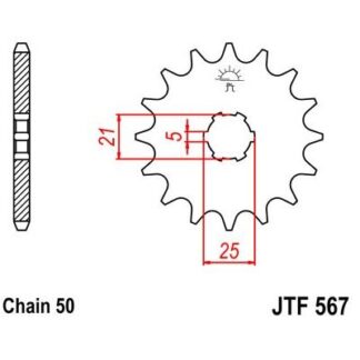 567-15 FRONT SPROCKET
