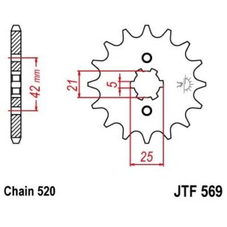 569-10 FRONT SPROCKET