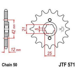 571-16 FRONT SPROCKET