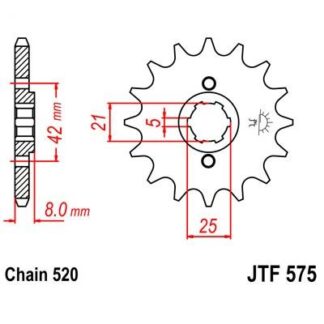 575-13 FRONT SPROCKET