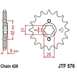 576-19 FRONT SPROCKET