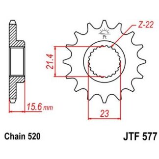 577-16 FRONT SPROCKET