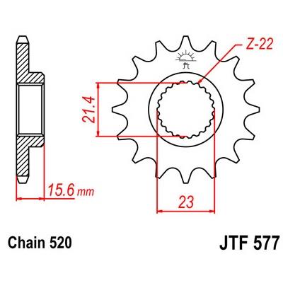 577-16 FRONT SPROCKET