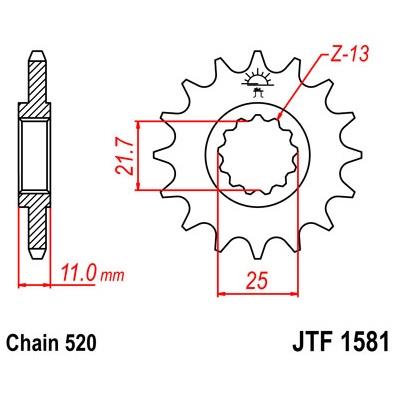 581-14 FRONT SPROCKET