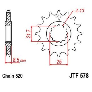 578-16 FRONT SPROCKET