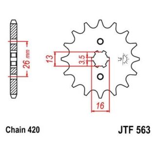 563-12 FRONT SPROCKET
