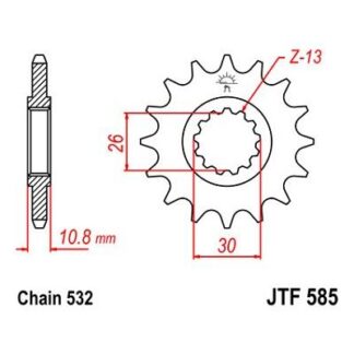 585-17 FRONT SPROCKET