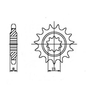 589-13 FRONT SPROCKET
