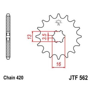562-11 FRONT SPROCKET