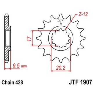 1907-14 FRONT SPROCKET