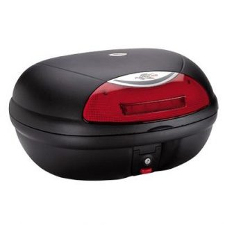 K48N TOP BOX 48L BLACK WITH RED REFLECTOR