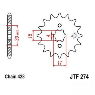 274-14 FRONT SPROCKET