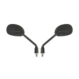 MIRRORS 10MM CBF125 STD THREAD BLACK RECTANGULAR (SOLD IN PAIRS)
