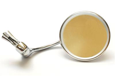 WW85039R ROUND BAR END MIRROR STAINLESS STEEL