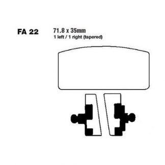 FA22- EBC DISC BRAKE PADS