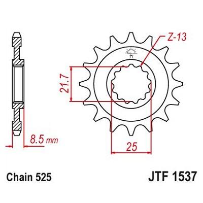 1537-15 FRONT SPROCKET