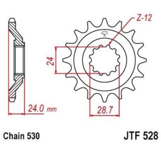 528-17 FRONT SPROCKET