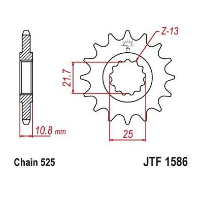 158617 FRONT SPROCKET