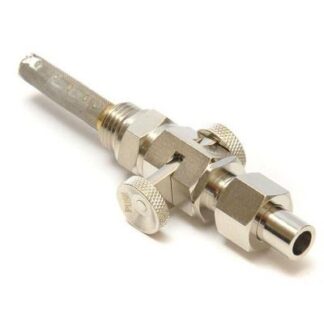 WW73066N FUEL TAP 1/4 X 1/4 BRASS/NICKEL TEFLON SEAL