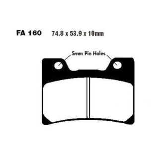 FA160HH – EBC DISC BRAKE PADS SINTERED