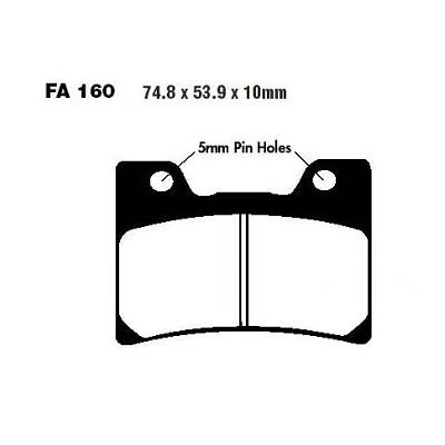 FA160HH – EBC DISC BRAKE PADS SINTERED