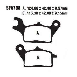 SFAC708 – EBC SCOOTER CARBON DISC BRAKE PADS
