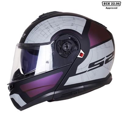 LS2 FF908 STROBE II ORION M.BLACK PURPL BLUE-06 M