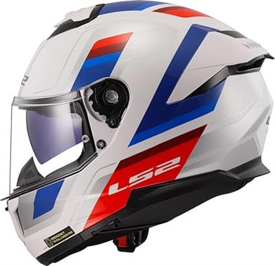 LS2 FF808 STREAM II VINTAGE WHITE BLUE RED-06 XL