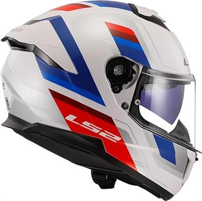 LS2 FF808 STREAM II VINTAGE WHITE BLUE RED-06 XL