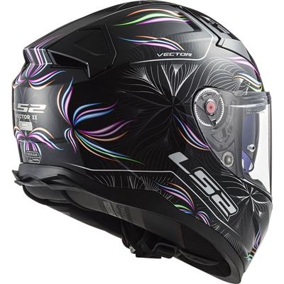 LS2 FF811 VECTOR II TROPICAL BLACK WHITE-06 M