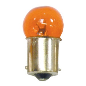 12V 23W – BA15S  SMALL HEAD AMBER GLASS