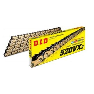 520-120L VX3 X-RING GOLD AND BLACK DID DRIVE CHAIN