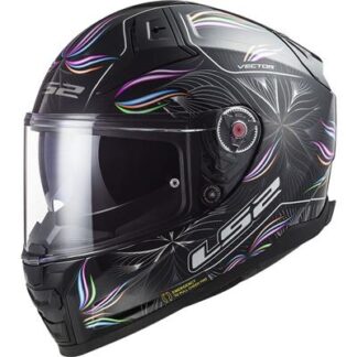 LS2 FF811 VECTOR II TROPICAL BLACK WHITE-06 S
