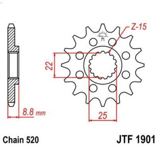 1901-15 FRONT SPROKET
