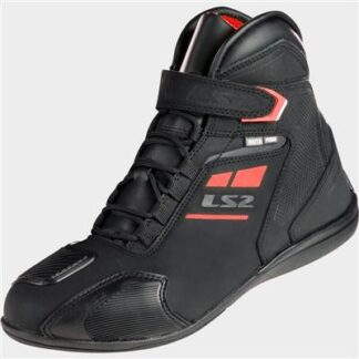 LS2 GARRA MAN BOOTS WP BLACK RED 43