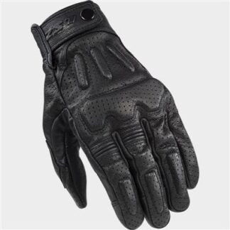LS2 RUST MAN GLOVES BLACK LEATHER M