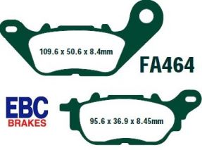 SFAC464 – EBC CARBON SCOOTERS DISC BRAKE PADS