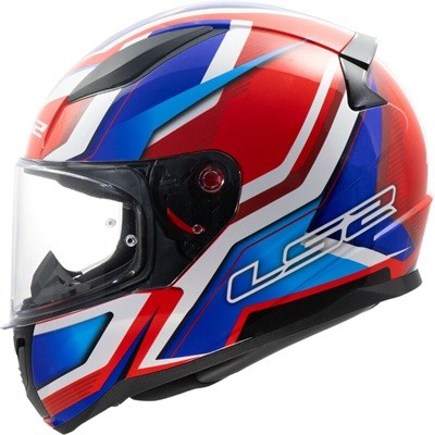 LS2 FF353 RAPID II FLITZ WHITE/BLUE/ RED-06 M
