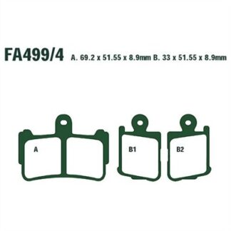 FA499/4HH EBC SINTERED DISC BRAKE PADS