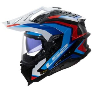 LS2 MX701 EXPLORER C FRONTIER 2 WHITE BLUE 06 (XL)