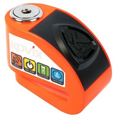 KOVIX ALARM DISC LOCK 6MM IN FLUO ORANGE