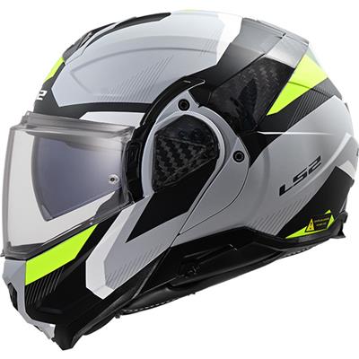 LS2 FF910 ADVANT 2 TRIPLE LIGHT GREY H-V YELLOW M