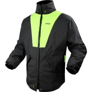 LS2 X-RAIN JACKET BLACK H-V YELLOW 5XL