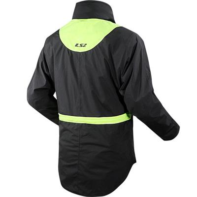 LS2 X-RAIN JACKET BLACK H-V YELLOW S