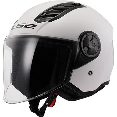 LS2 AIRFLOW II SOLID GLOSS WHITE (L)