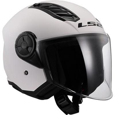 LS2 AIRFLOW II SOLID GLOSS WHITE (L)