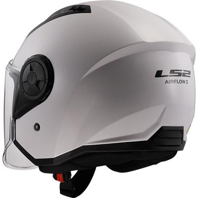 LS2 AIRFLOW II SOLID GLOSS WHITE (L)