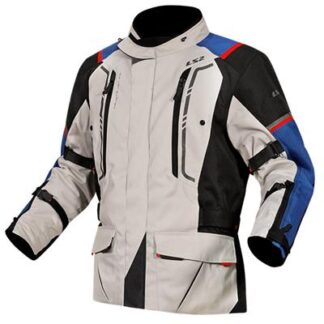 LS2 NARVIK MAN JACKET BLUE BLACK GREY RED 4XL