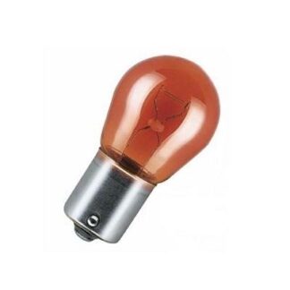 12V 21W – BAU15S  BULB OFFSET PINS AMBER GLASS
