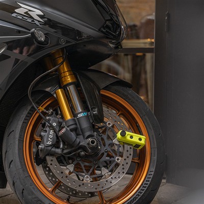 HIPLOK MD1000 DISC LOCK NEON YELLOW